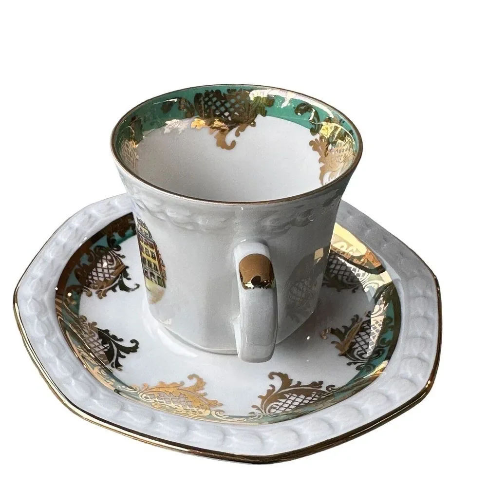 Seltmann Weiden Bavaria West Germany Tea Cup Saucer Souvenir‎ Nordic European